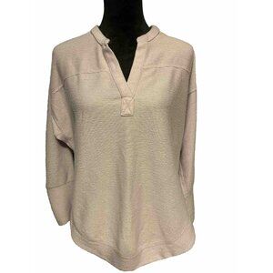Cupio Women's Size L Soft Lavender Shirt Tunic Top Stretch 3/4 Sleeve Purple